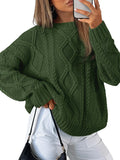 Trendy Queen Women's Oversized Cable Knit Sweaters 2026 Fall Outfits