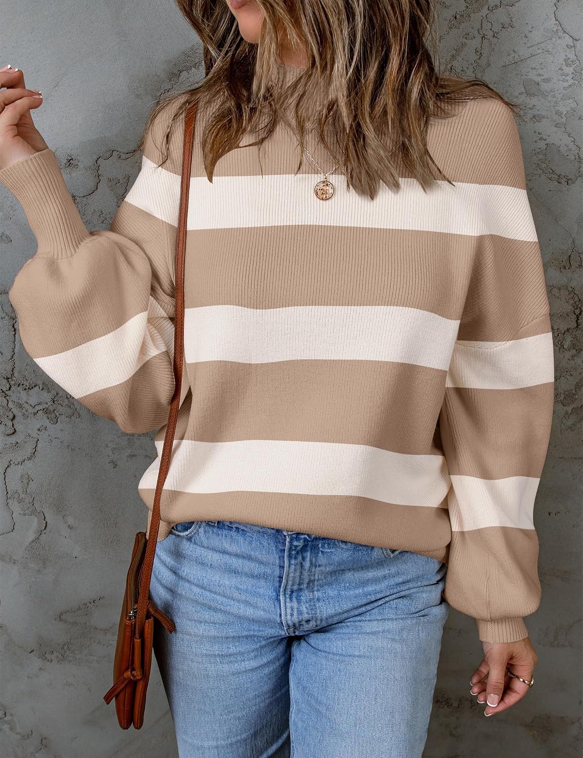 ZESICA Women's Turtleneck Oversized Sweaters 2026 Fall Outfits